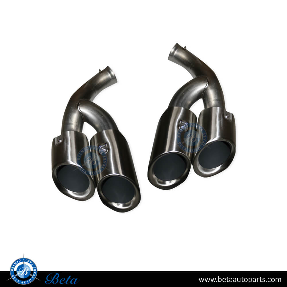 Exhaust Tips Silver Color for Porsche Cayenne GTS 2015-2017 models, Part Number 958111251 / 25251 / 61 Exhaust Tips Silver Color for Porsche Cayenne GTS 2015-2017 models, Part Number 958111251 / 25251 / 61